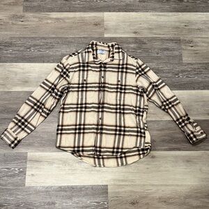 Old Navy flannel men’s medium M Plaid Button-Up Shirt